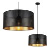 Závesné svietidlo Asti0, 1x čierne PVC tienidlo, (fi 40cm), g, b