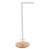 Stojan na toaletný papier White Bamboo, biela/s drevenými prvkami, o