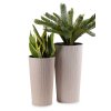 PLASTOVÝ KVETINÁČ URBANIKA ECO 19,5X36,5 CM BÉŽOVÁ