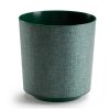 PLASTOVÝ KVETINÁČ ALOE TX 19,5X20 CM TMAVOZELENÁ