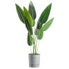 PLASTOVÝ KVETINÁČ AZALEA 22,5X23,5 CM IMITÁCIA BETÓNU SIVÁ