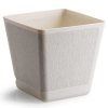 PLASTOVÝ KVETINÁČ PILEA TX 30X30 CM KRÉMOVÁ