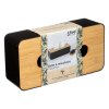Box na vreckovky Natureo Black, 26x9x13 cm, čierna/s drevenými prvkami