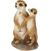 Záhradná figúrka z polyresínu Meerkat, 24 cm, hnedá