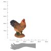 Záhradná figúrka z polistone Hen, 27 cm, viacfarebná