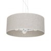 Závesné svietidlo Lino, 1x ľanové tienidlo, (fi 50cm), w