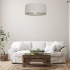 Závesné svietidlo Lino, 1x ľanové tienidlo, (fi 50cm), w