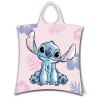 DETSKÝ BAVLNENÝ PONČO UTERÁK S KAPUCŇOU LILO AND STITCH 50X115 CM VZOROVANÁ
