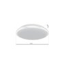 Stropné LED svietidlo Terma, 1x LED 18w, 4000k, w
