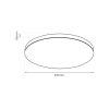 Stropné LED svietidlo Slimi, 1x LED 24w, 4000k, b
