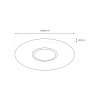Stropné LED svietidlo Sparky Round, 1x LED 50w, 3000-6000k, w/ch, s ovládačom
