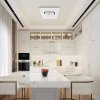 Stropné LED svietidlo Sparky Square, 1x LED 65w, 3000-6000k, w/ch, s ovládačom