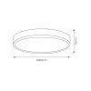 Stropné LED svietidlo Maq, 1x LED 32w, 3000-6500k, b
