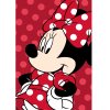 DETSKÁ FLEECOVÁ DEKA MINNIE 100X150 CM VZOROVANÁ