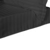 BAMBUSOVÉ PRESTIERADLO STRIPE 220X260 CM ČIERNE