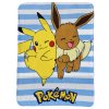 DETSKÁ FLEECOVÁ DEKA POKEMON 100X140 CM VZOROVANÁ