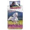 DETSKÉ BAVLNENÉ OBLIEČKY HORSES 140X200 CM, 1KS 70X90 CM VZOROVANÉ