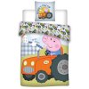 DETSKÉ BAVLNENÉ OBLIEČKY PEPPA GEORGE 100X135 CM, 1KS 40X60 CM VZOROVANÉ