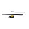 Nástenné LED svietidlo Shine1, 1x LED 13,8w, 4000k, (60 cm), b/g