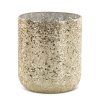 SKLENENÝ KVETINÁČ MELIA 20X17 CM ZLATÁ