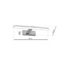 Nástenné LED svietidlo Splash, 1x LED 8w, 4000k, (40 cm), ch