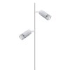 Stojacia lampa Vertical, 2x biele kovové tienidlo, w