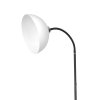 Stojacia lampa Zack, 1x biele PVC tienidlo, b