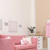 Detské nástenné svietidlo Ballerina, 1x plastové tienidlo so vzorom, w