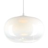 Závesné svietidlo Vaso, 1x biele sklenené tienidlo, (fi 18cm), w