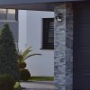 Exteriérové solárne nástenné LED svietidlo Butterfly, 1x LED 1,5w, čierna, pohybový senzor