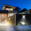 Exteriérové solárne nástenné LED svietidlo Butterfly, 1x LED 6,8w, biela, pohybový senzor