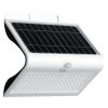 Exteriérové solárne nástenné LED svietidlo Butterfly, 1x LED 6,8w, biela, pohybový senzor