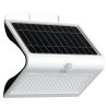 Exteriérové solárne nástenné LED svietidlo Butterfly, 1x LED 6,8w, biela, pohybový senzor