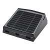 Exteriérové solárne nástenné LED svietidlo Solar, 1x LED 7w, čierna, pohybový senzor