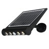 Exteriérové solárne LED svietidlo Talent, 4x LED 8w, čierna, pohybový senzor