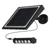 Exteriérové solárne LED svietidlo Talent, 4x LED 8w, čierna, pohybový senzor