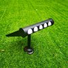 Exteriérové solárne LED svietidlo Talent, 4x LED 8w, čierna, pohybový senzor