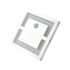 Schodiskové LED svietidlo Quadro, 1x LED 0,6w, 3000k, s, pohybový senzor