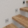Schodiskové LED svietidlo Quadro, 1x LED 0,6w, 4000k, s