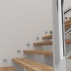 Schodiskové LED svietidlo Pepers, 1x LED 0,6w, 4000k, s, pohybový senzor