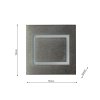 Schodiskové LED svietidlo Deco, 1x LED 0,6w, 4000k, s