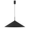 Závesné svietidlo Capital, 1x čierne kovové tienidlo, (fi 60cm), b