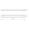 LED svietidlo Batten, 1x LED 18w, 4000k, w, (60 cm)