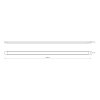 LED svietidlo Batten, 1x LED 45w, 4000k, w, (150 cm)
