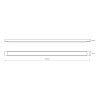 LED svietidlo Batten, 1x LED 36w, 4000k, b, (120 cm)