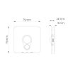 LED svietidlo Stanley, 1x LED 0,5w 3000-6000k, 3CCT, b, senzor pohybu