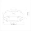 LED svietidlo Jojo, 1x LED 0,6w 3000-6000k, w, RGB, ovládač