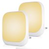 LED svietidlo do zásuvky Pati, 1x LED 0,5w, 2700k, w, senzor súmraku