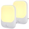 LED svietidlo do zásuvky Pati, 1x LED 0,6w, 2700k, w, senzor pohybu a súmraku