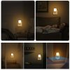 LED svietidlo do zásuvky Pati, 1x LED 0,6w, 2700k, w, senzor pohybu a súmraku